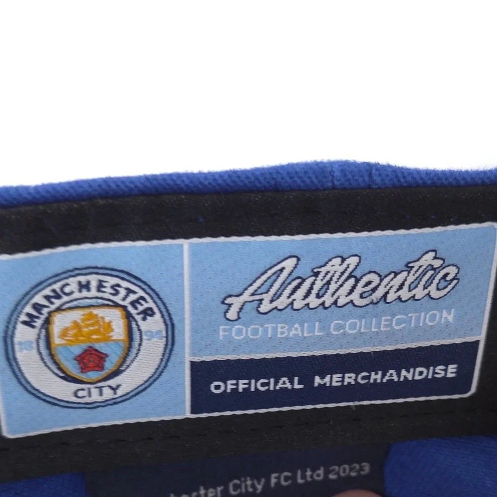 Manchester City FC Hat Blue Adjustable Soccer Dad Cap Cotton OSFM Fan Ink NEW